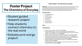 Preview of The Chemistry of Everyday - Poster Project