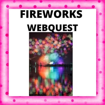 Preview of The Chemistry of Fireworks Web Quest July 4 Sub plan, independent work summer