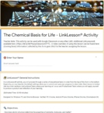 The Chemistry of Life LinkLesson® - Online Blended Distanc