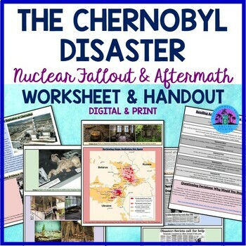 Preview of The Chernobyl Disaster: Nuclear Fallout and Aftermath Handout and Worksheet