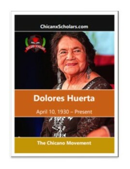 Preview of The Chicano Movement Printable Flashcards Preview
