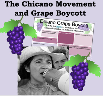 Preview of The Chicano Movement and Grape Boycott