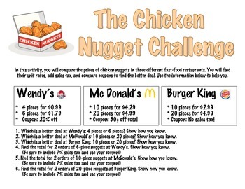 Preview of The Chicken Nugget Challenge!