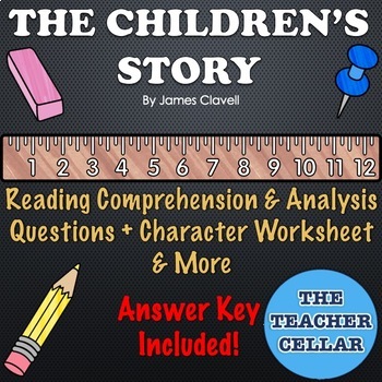 Preview of "The Children's Story" Lesson, Q&A, Character Worksheet, Exit Slips & More
