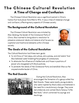 chinese cultural revolution essay topics