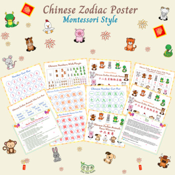 Preview of The Chinese Zodiac Race Winner Activity-- Montessori Method