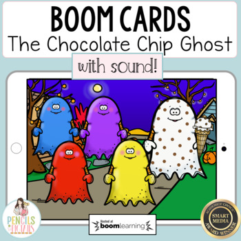 Preview of The Chocolate Chip Ghost Digital Boom™ Cards | PreK | Kindergarten | 1st Grade