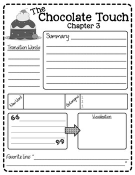 The Chocolate Touch Reading Packet Freebie By Create Teach Share