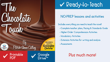 The Chocolate Touch Novel Study Book Unit by The Teaching ...