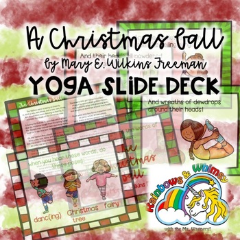 Preview of The Christmas Ball Poem Yoga Read Aloud Slide Deck