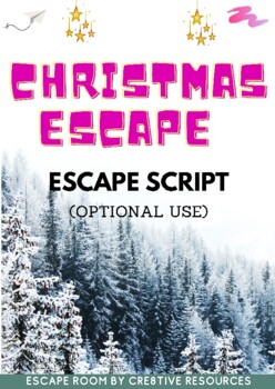 Preview of The Christmas Escape Saving the Snowman - Escape Room script
