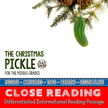 Preview of Christmas Pickle Differentiated Close Reading Passage
