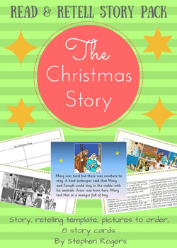 Preview of The Christmas Story, Nativity, Birth of Jesus, reading activity