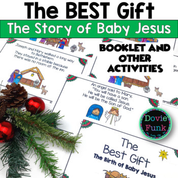 Preview of The Christmas Story Birth of Jesus Bible Lesson & Nativity Church Activities