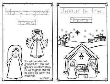 The Christmas Story Coloring Pages and Handwriting ...