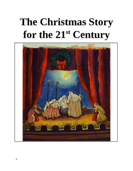 Preview of The Christmas Story for the 21st Century - A Play