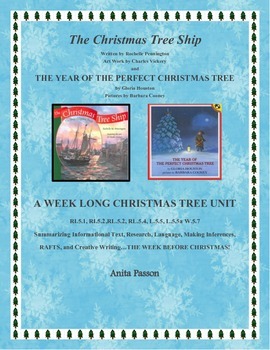 Preview of The Christmas Tree Ship - Writing Informational Summaries and More!