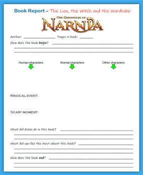 book report narnia