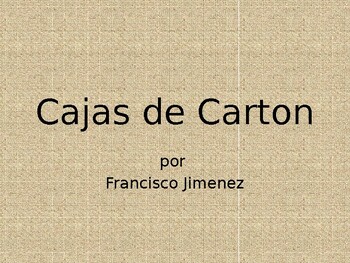 Preview of The Circuit / Cajas de Carton NO PREP SPANISH Study Guide EN ESPANOL