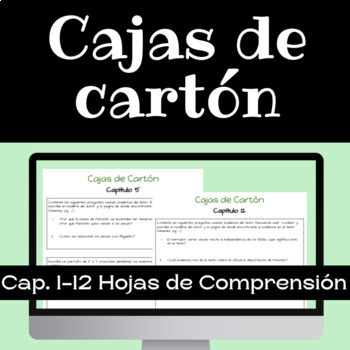 Preview of The Circuit- SPANISH Cajas de Cartón (Estudio de Novela)