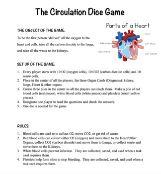 Preview of The Circulation Dice Game