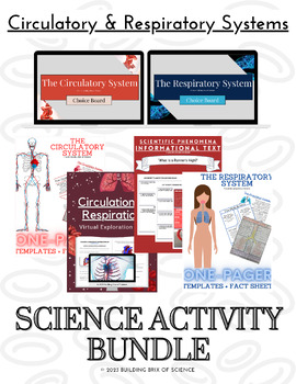 Preview of The Circulatory & Respiratory Systems Virtual Science Activity Bundle