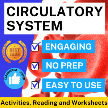 Preview of Circulatory System Activities, Reading and Worksheets