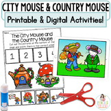 The City Mouse & the Country Mouse Printable Activities & 
