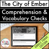The City of Ember Novel Study | Google Forms Edition