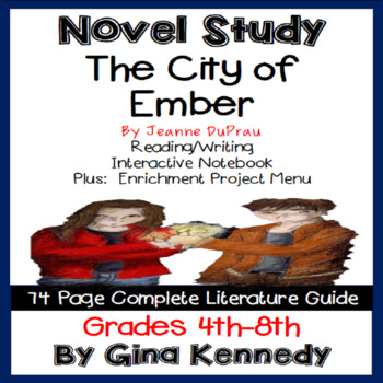 Preview of The City of Ember Novel Study and Project Menu; Plus Digital Option