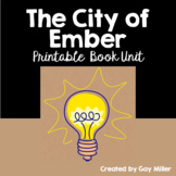 The City of Ember Novel Study: vocabulary, comprehension, 