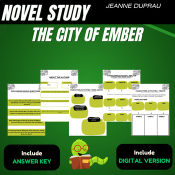 Preview of The City of Ember by Jeanne DuPrau Complete No-Prep Novel Study Unit