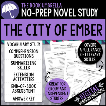 The City of Ember Novel Study by TheBookUmbrella | TpT