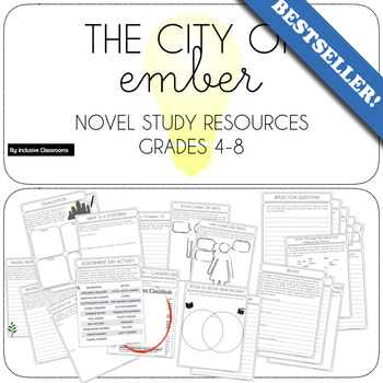 Preview of The City of Ember by Jeanne DuPrau- Novel Study Resources and Activities
