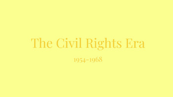 Preview of The Civil Rights Era - Google Slides Powerpoint