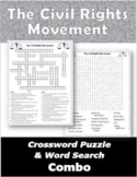 The Civil Rights Movement Crossword Puzzle & Word Search Combo