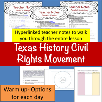 Texas History Civil Rights & Conservatism Diamond Puzzle with digital  version - Classful