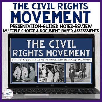 Preview of The Civil Rights Movement Presentation Guided Notes DBQ