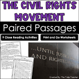 The Civil Rights Movement Reading Comprehension Paired Pas
