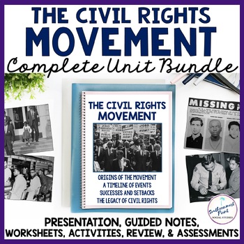 Preview of The Civil Rights Movement Unit Plan Bundle