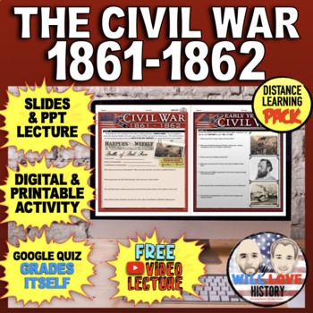 Preview of The Civil War | 1861-1862 | Digital Learning Pack