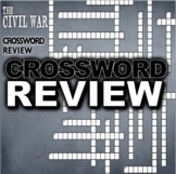 The Civil War Crossword Puzzle Review - 25 Terms + Key