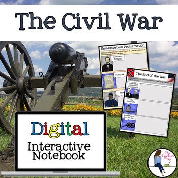 Preview of The Civil War Interactive Notebook for Google Drive