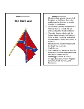 The Civil War Lapbook by Our Good Life | TPT