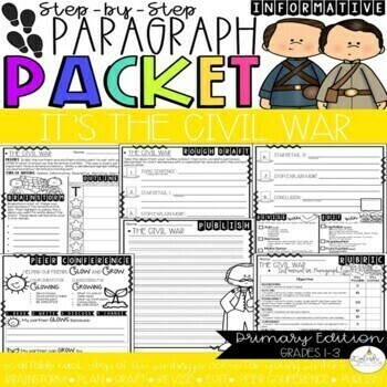 Preview of The Civil War Paragraph Packet | Informative Writing | CKLA