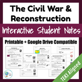 The Civil War & Reconstruction | Sectionalism -Digital &Pr