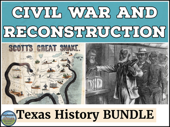 The Civil War and Reconstruction in Texas BUNDLE