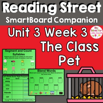 Preview of The Class Pet SmartBoard Companion Common Core 1st Grade