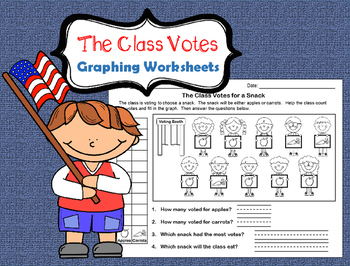 graphing votes worksheets class set