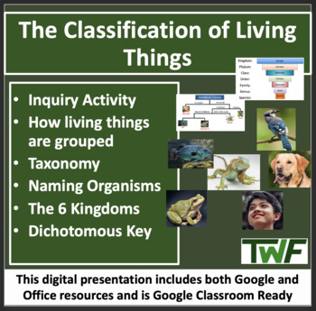 Preview of Classification of Living Things Lesson
